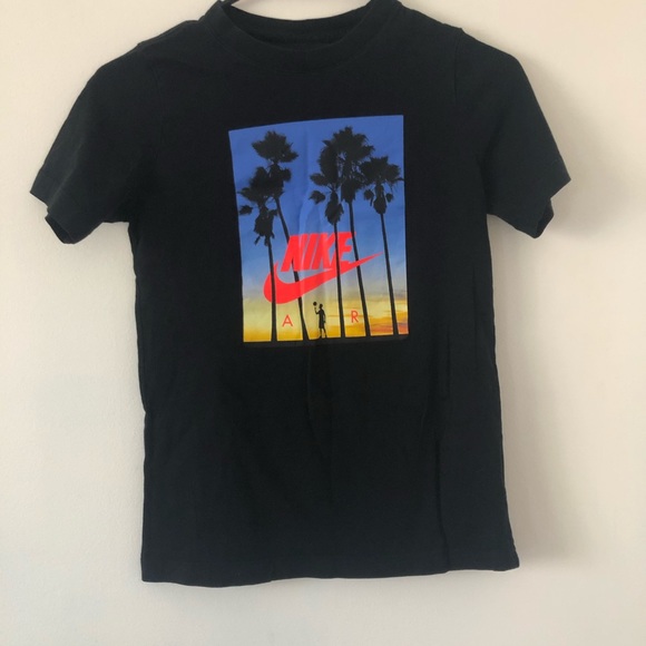 nike sunset palm t shirt black